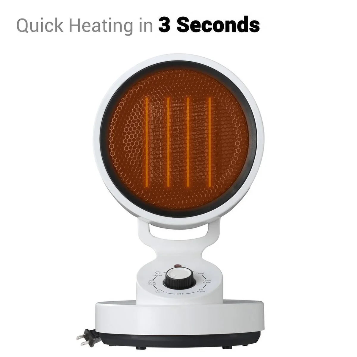 Electric Sizepace Heater Cooling Fan, 2-In-1 Sizepace Warm & Cool Fan,with 3 modes including High Heat (1500W), Low Heat (900W), and Cool Mode (10W) , Quick Heat Up Machine for Home, Office