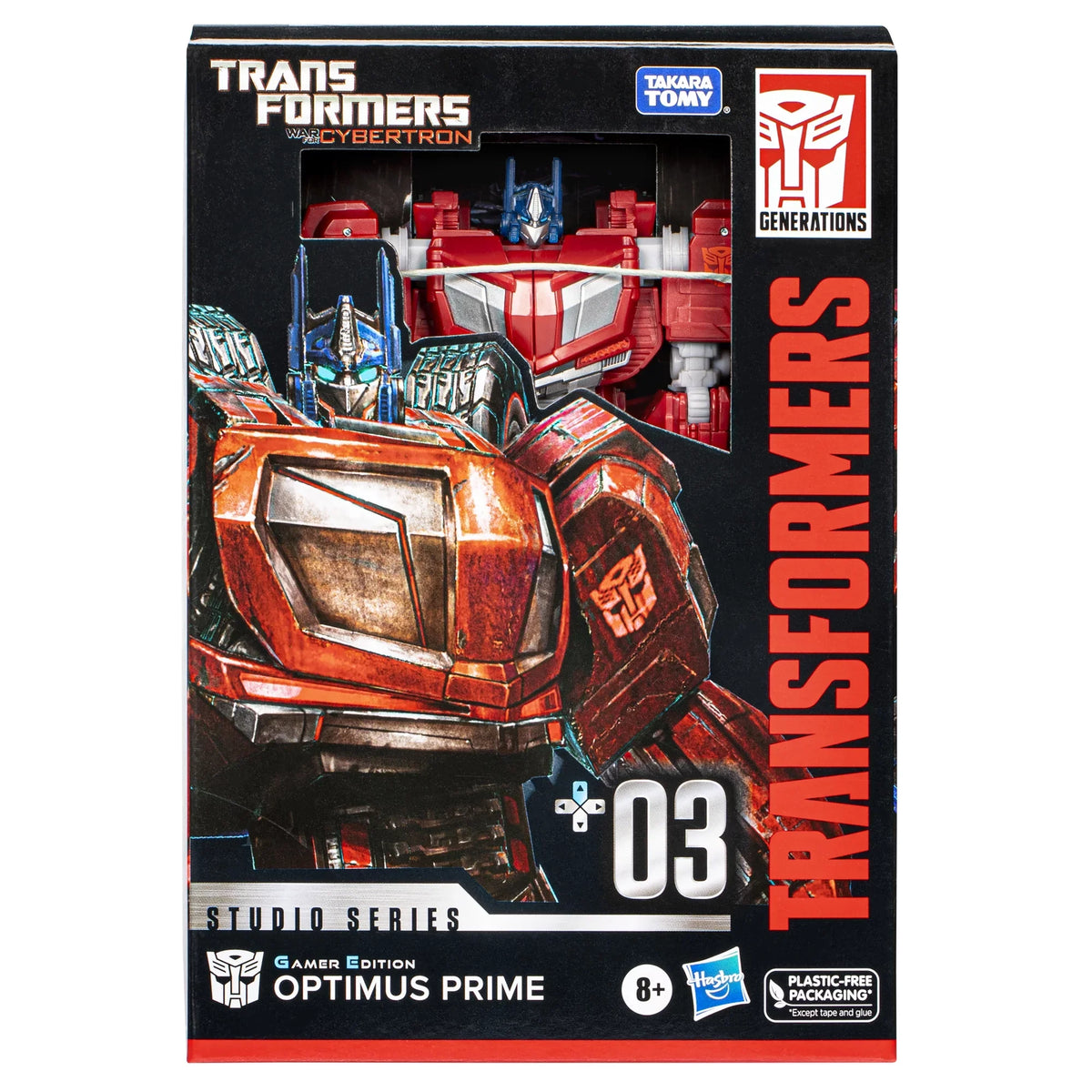 Transformers Sizetudio Sizeeries Voyager 03 Gamer Edition Optimus Prime Converting Action Figure (6.5”)