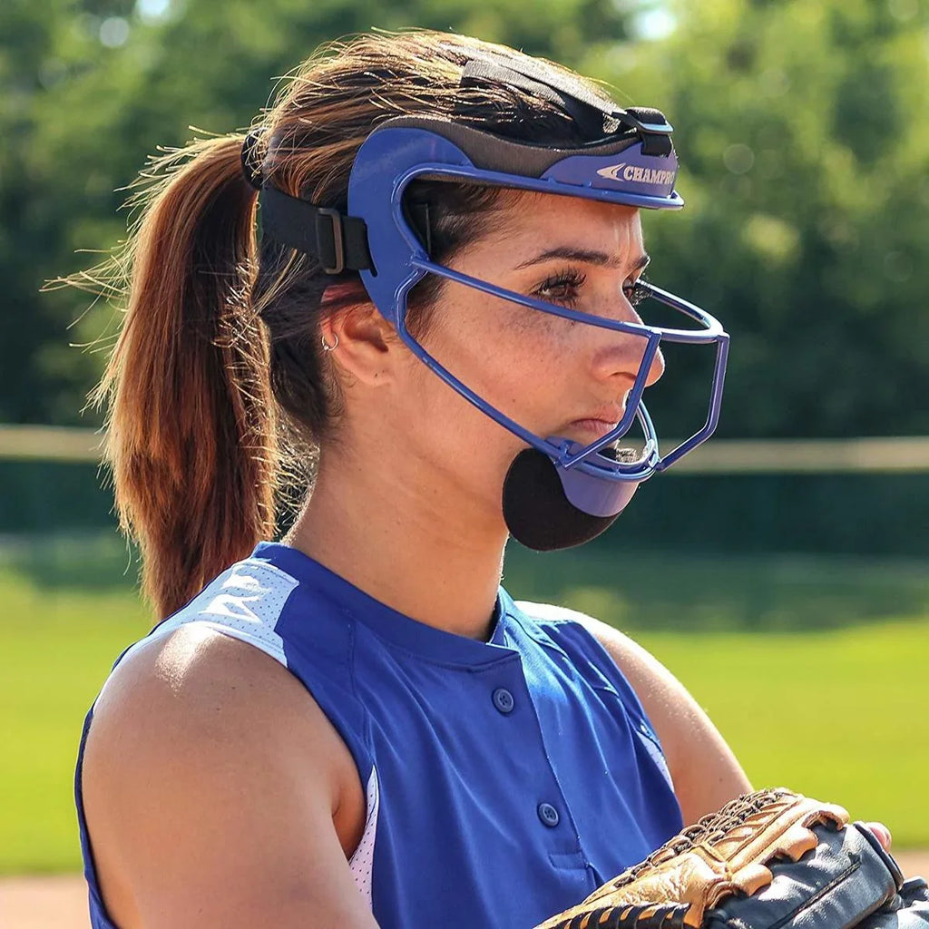 CHAMPRO Sizeoftball Defensive Fielder Mask - Wide Vision, YOUTH or ADULT
