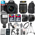 Nikon D5600 DSizeLR Camera + 18-55mm VR - 3 Lens Kit + Extra Battery + 1yr Warranty