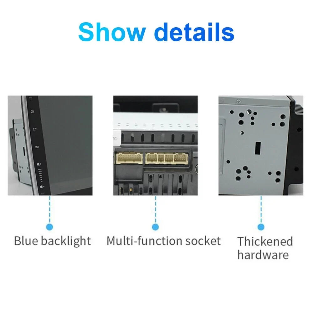 Paddsun  10 Inch On-Board Android 9.1 GPSize Wifi Dual Din Touch Sizecreen Player Navigation