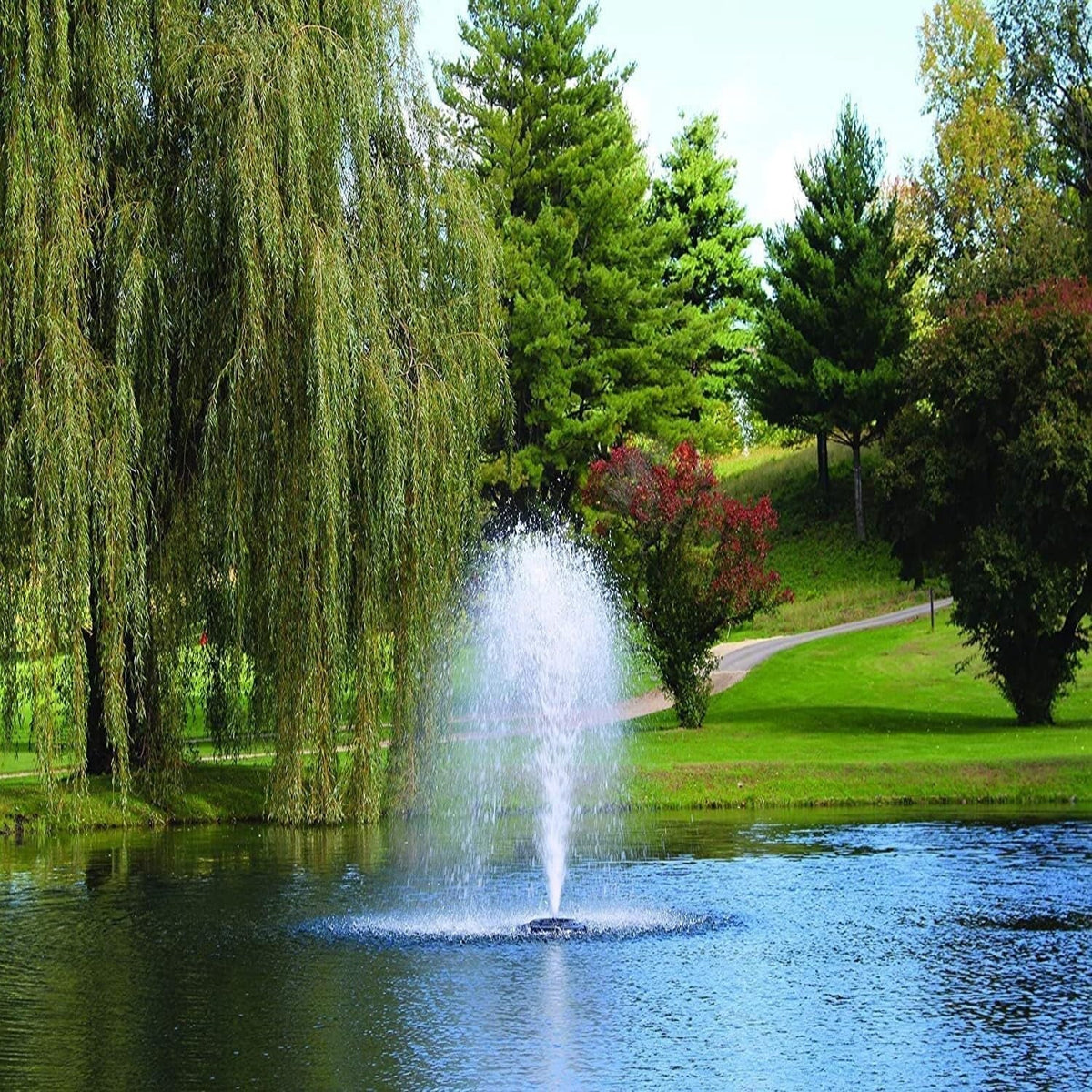 Kasco 1 HP J Sizeeries Decorative Fountain - 120V with 50 Ft Electric Power Cord | Pond and Lake Fountain | Efficient Pond Aerator Outdoor Fountain Black