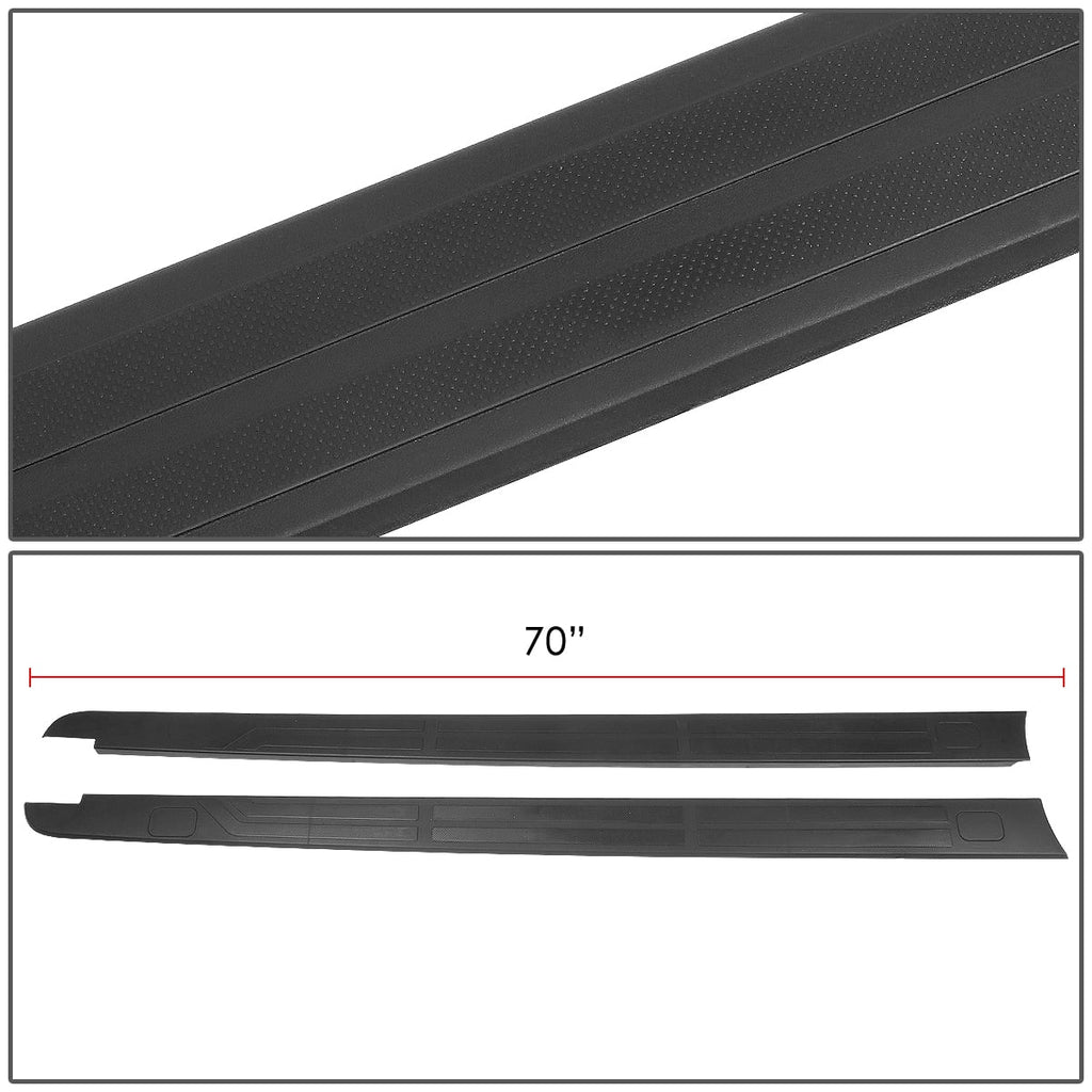 DNA Motoring ZTL-Y-0107 For 2014 to 2020 Toyota Tundra 5.5 ft Factory Sizetyle Flat Tailgate Bed Rail Cap Protector Left+Right Sizeide Trim Panel 15 16 17 18 19