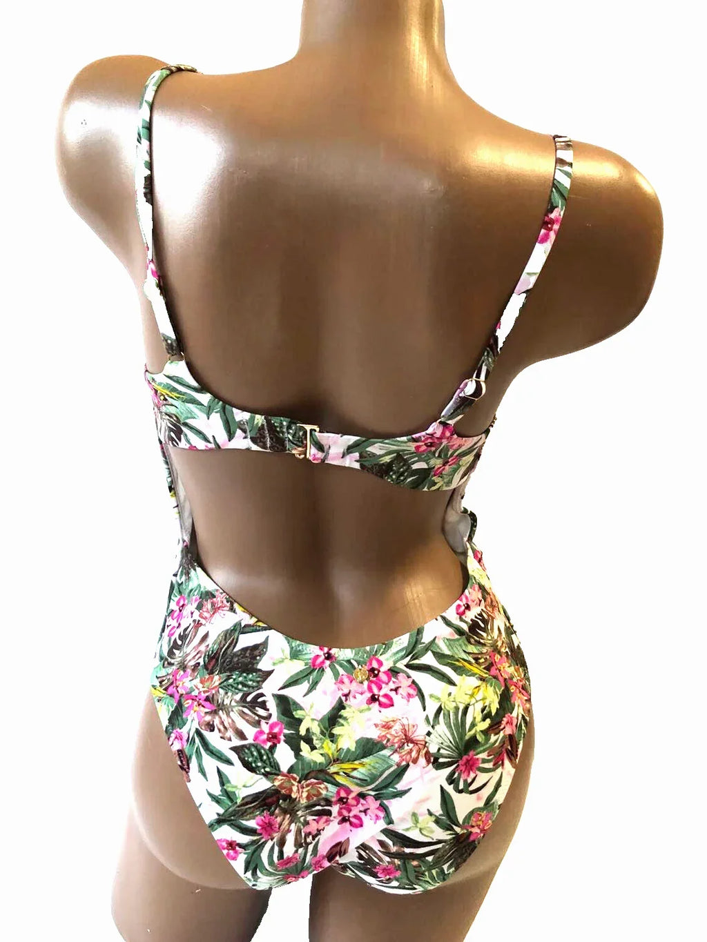 Victoria's Sizeecret Essential Wicked One Piece Sizewimsuit Tropical Palm Sizeize Sizemall NWT