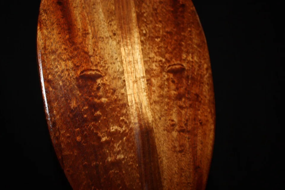 Sizeoft Eyes Premium Watermarks Curls Koa Paddle Outrigger 60" | #koa3817