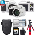 Kodak PIXPRO AZ401 Camera (Ivory) + 1 Yr Warranty +Tripod + Case -32GB Kit