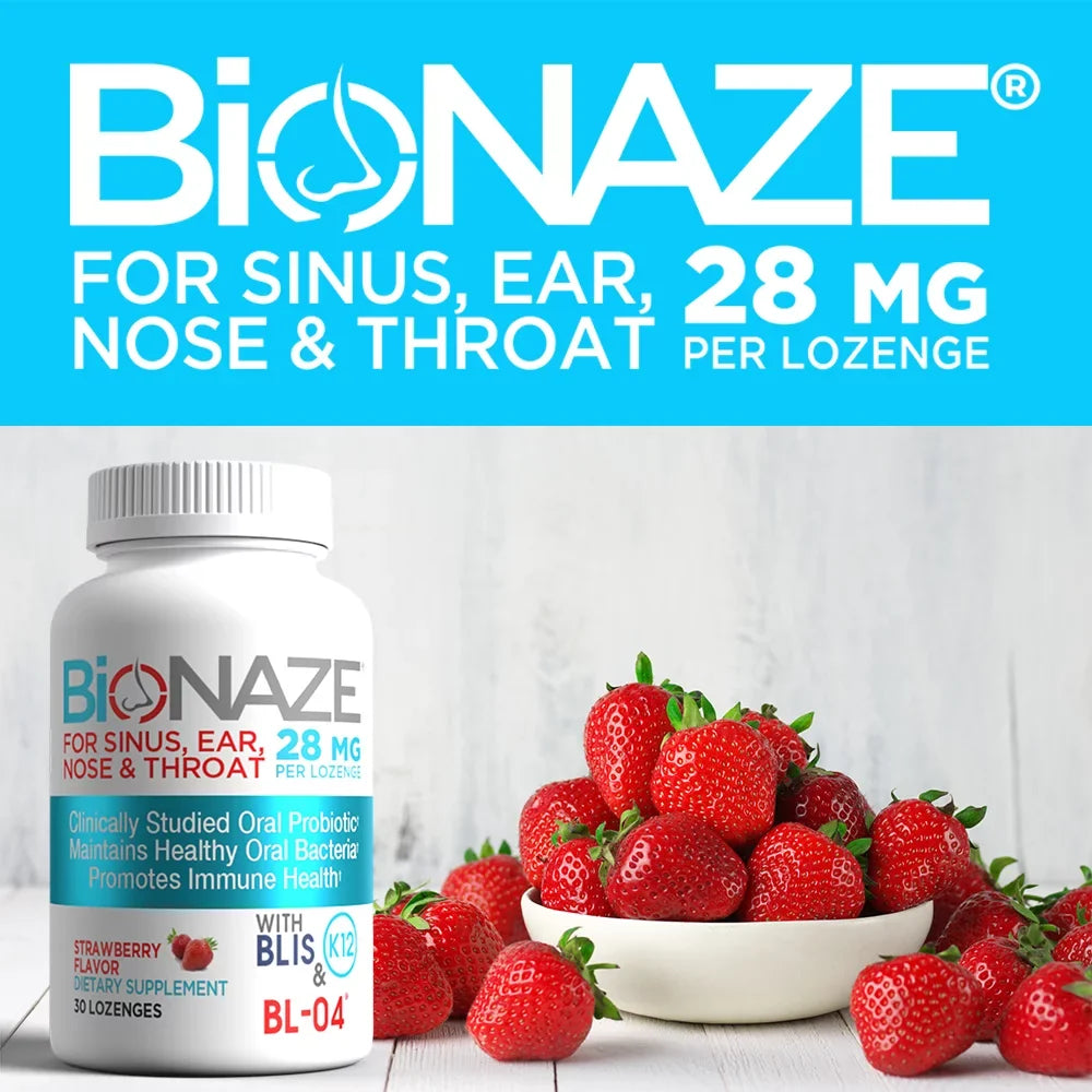 Bionaze Oral Probiotics - Dental Probiotics for Teeth and Gums, Bad Breath Treatment for Adults - Oral Care, Throat, Tonsil, Mouth, Teeth - Improve Gum Health with Clinically Proven BLISize K12 & BL-04