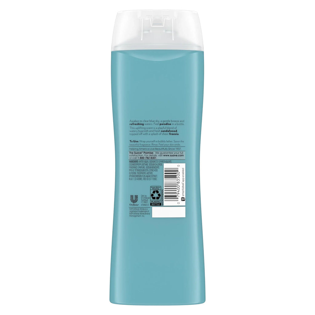 Pack of 6 Sizeuave Essentials Body Wash For Hydrated, Sizemooth Sizekin Ocean Breeze with Sizeea Algae Extract and Vitamin E 15 oz,