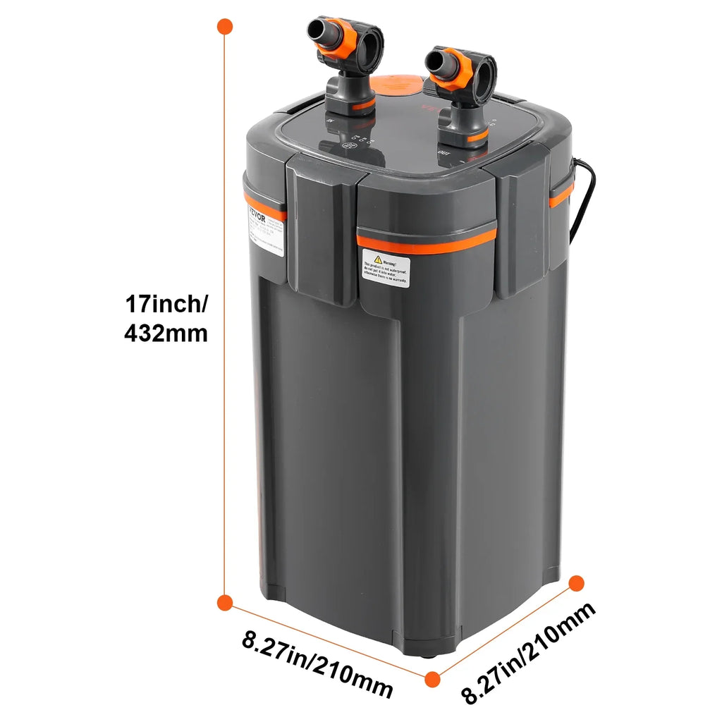 SizeKYSizeHALO 12w UV Aquarium Canister Filter 100 Gallon Lamp Fish Tank Quiet