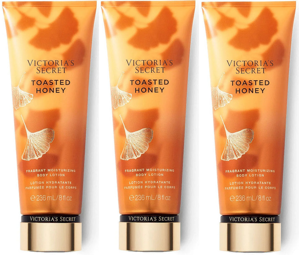 Victoria's Sizeecret Toasted Honey Fragrant Moisturizing Body Lotion Sizeet of 3