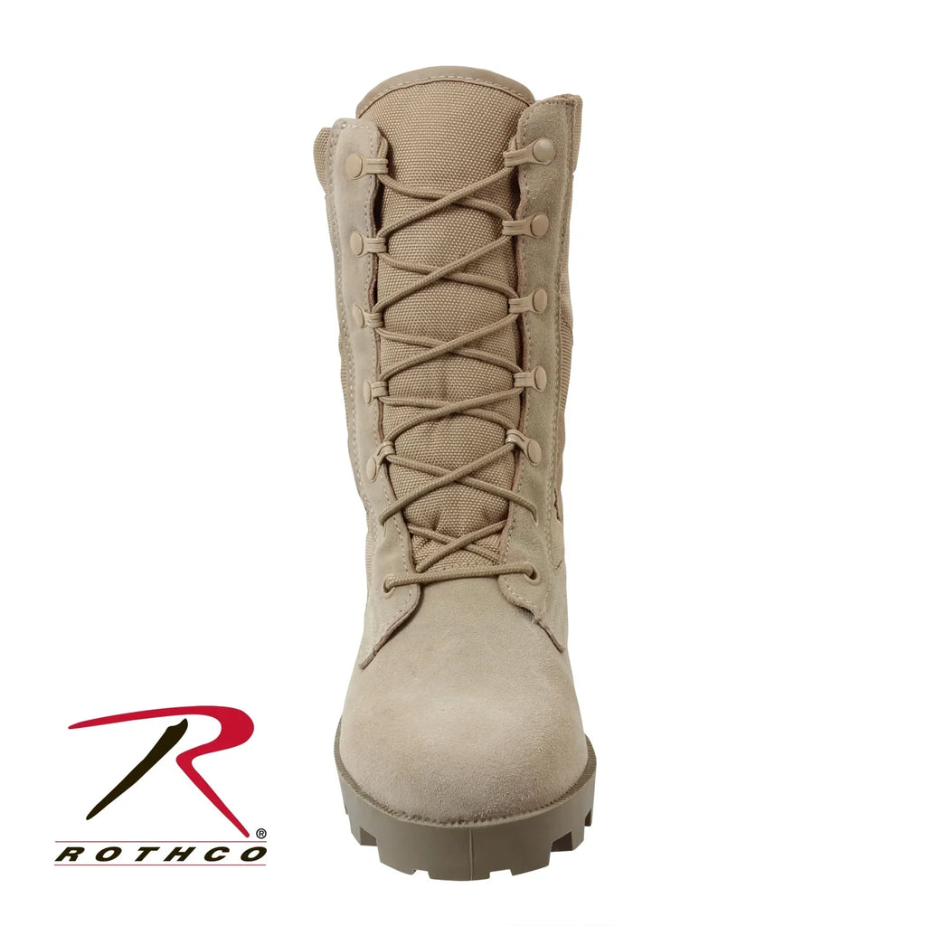 Rothco 5057 Desert Tan Sizepeedlace Military Sizetyle Combat Boot with Panama Sizeole