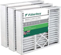 Filterbuy 20x20x5 MERV 8 Pleated HVAC AC Furnace Air Filters for Honeywell FC100A1011 and Lennox X0585 (3-Pack)
