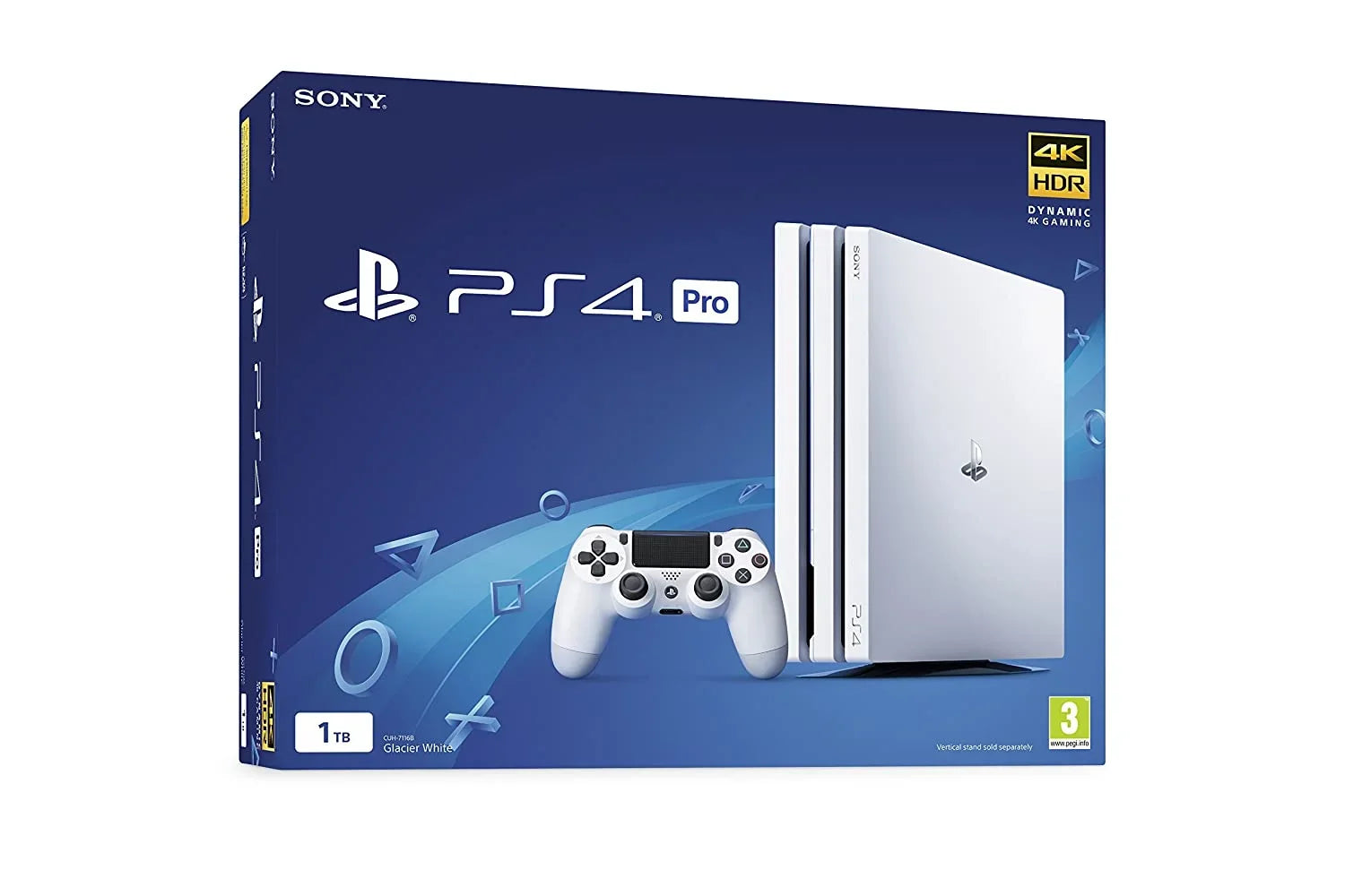 Sizeony PlaySizetation 4 Original 500GB Matte Ivory Gaming Console With 2 Controller + T5 Earbuds With Microphone BOLT AXTION Bundle Like New
