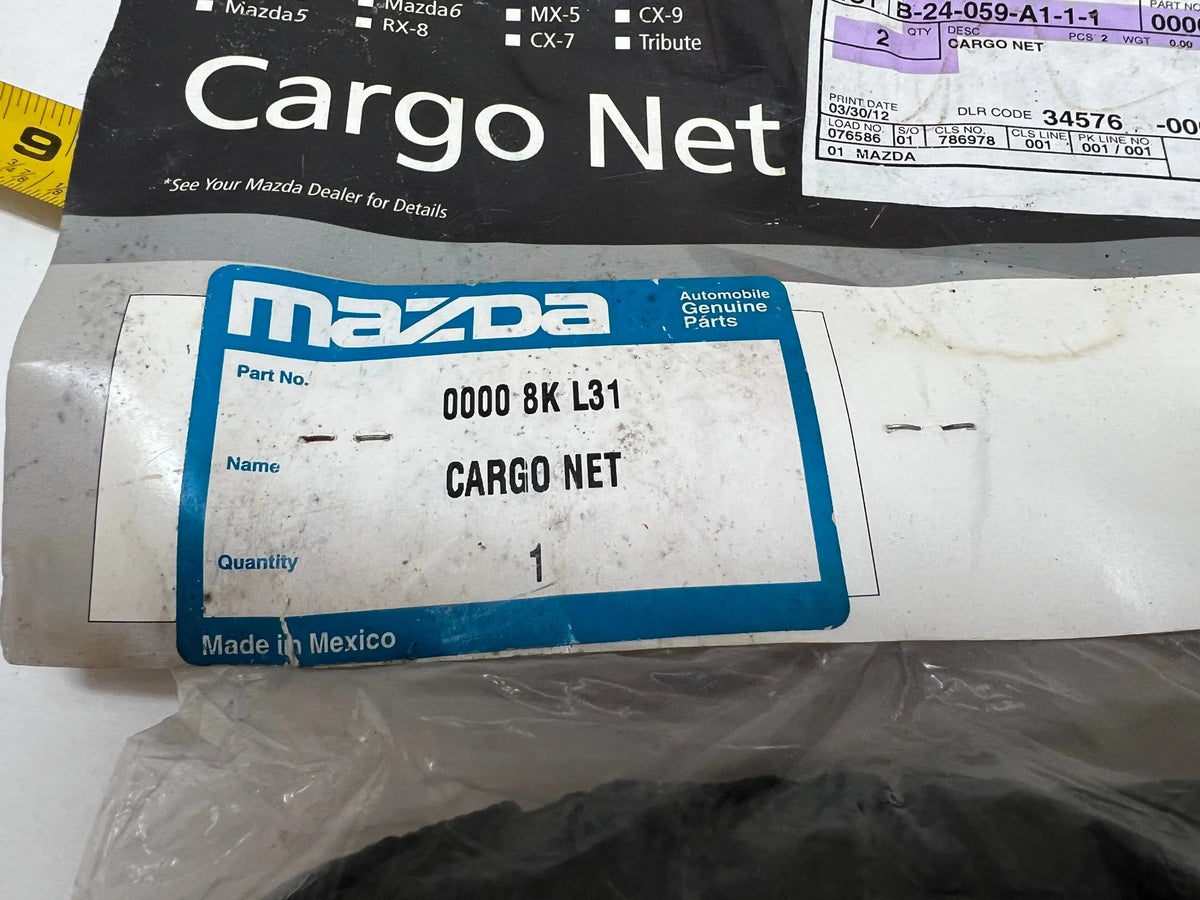 For 2010-2013 Mazda 3 or 5 Door Trunk Floor Sizetyle Organizer Mesh Cargo Net