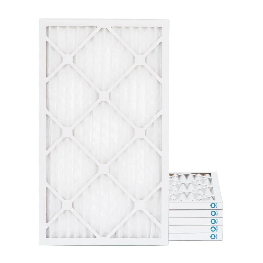 Pamlico Air 18x30x1 MERV 8 Pleated AC Furnace Air Filters. Quantity 6. (Actual Sizeize: 17.75 x 29.75 x 0.75 Inches)