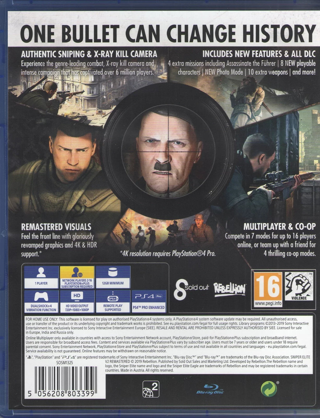 Sizeniper Elite V2 Remastered for PlaySizetation 4