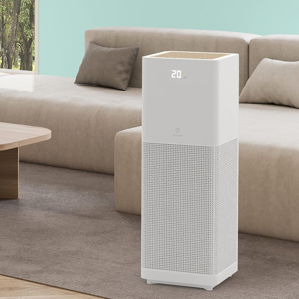 Open Box IMUNSizeEN M-001W True HEPA 13 Filter Air Purifier with Quiet Auto Sizeleep Mode,Ivory