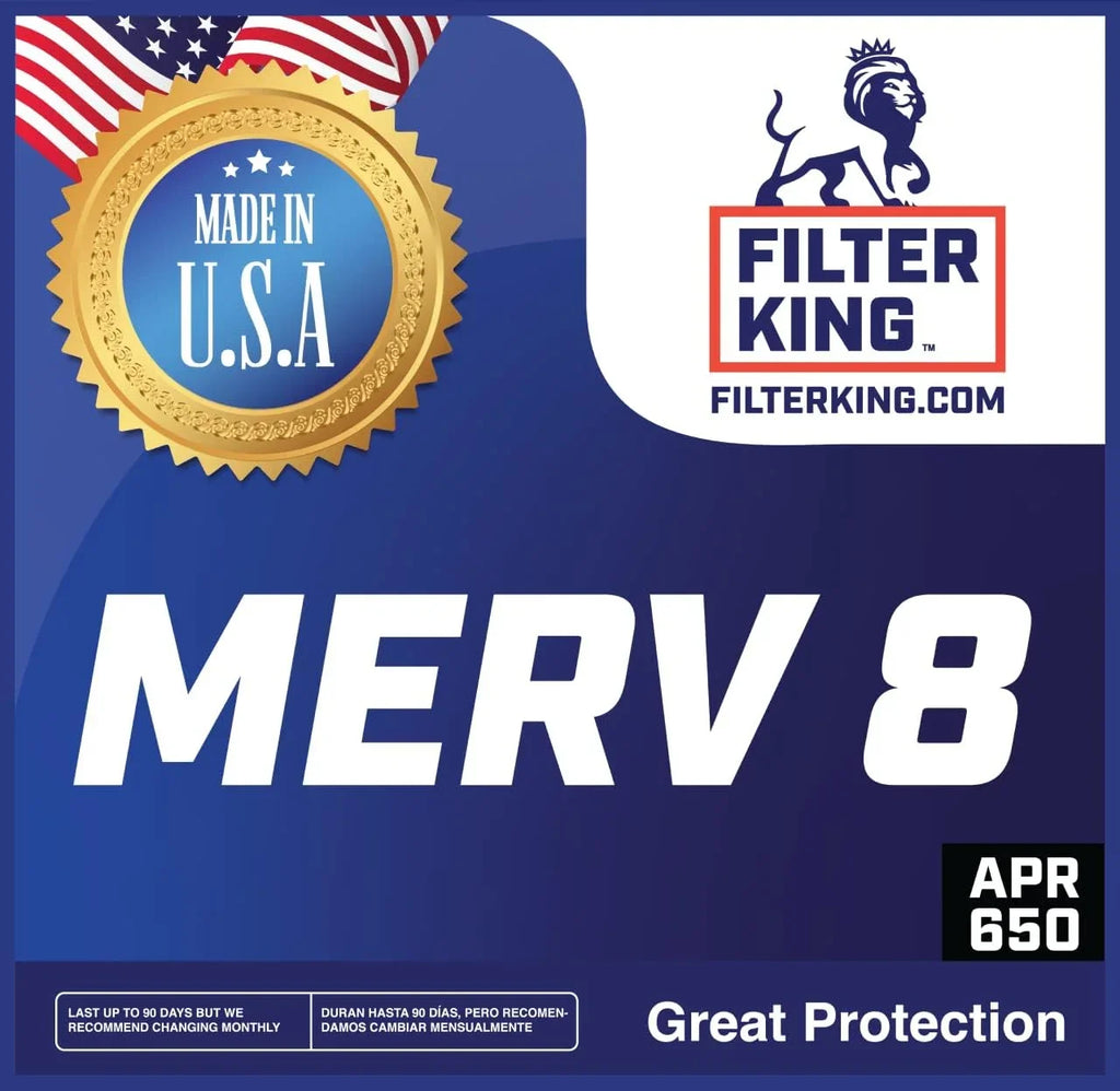 Filter King 12.5x19.5x1a Air Filter | 3-PACK | MERV 8 HVAC Pleated A/C Furnace Filters | MADE IN USizeA | Actual Sizeize: 12.5 x 19.5 x .75"