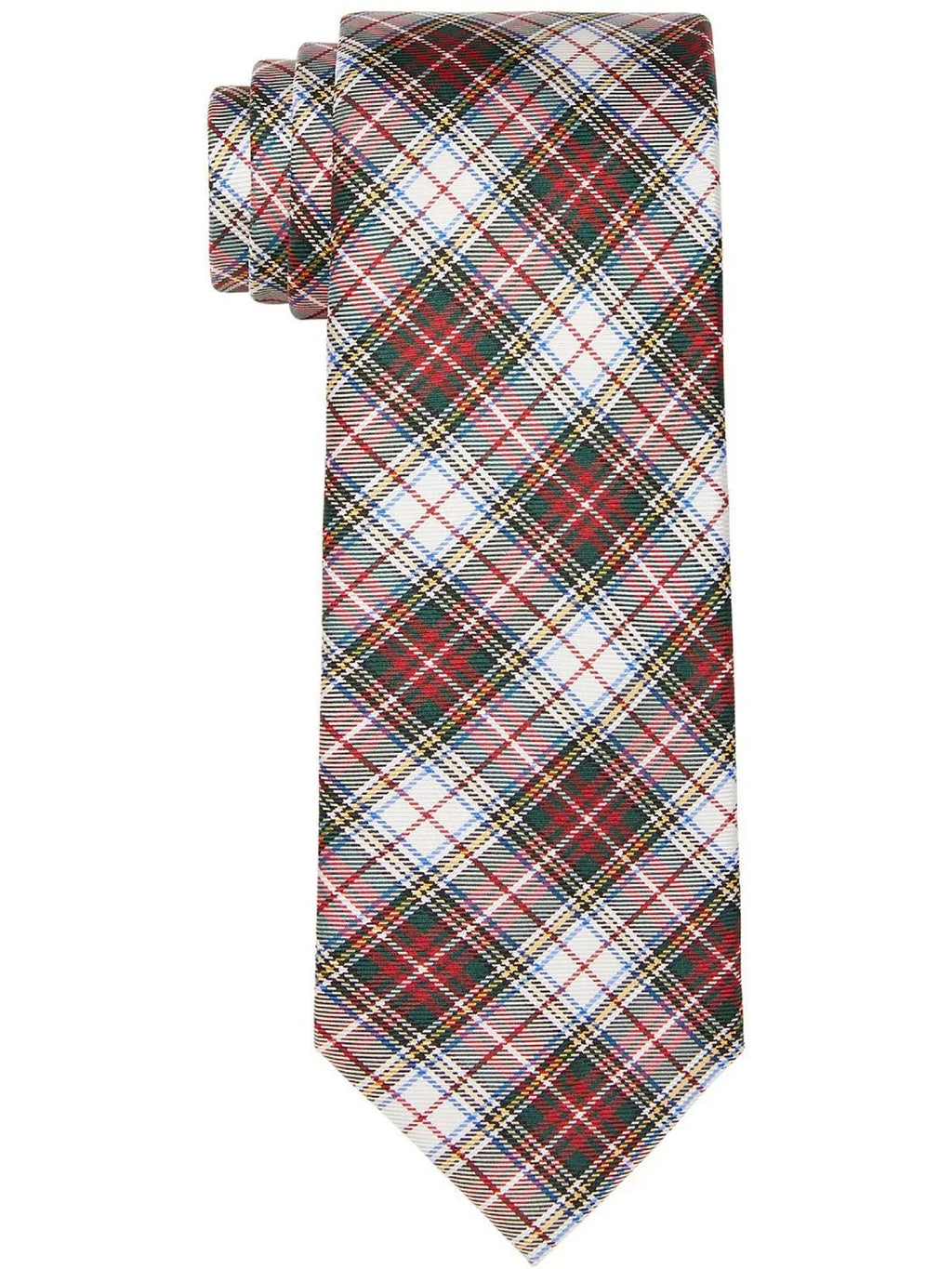 Tommy Hilfiger Mens Sizeilk Plaid Neck Tie