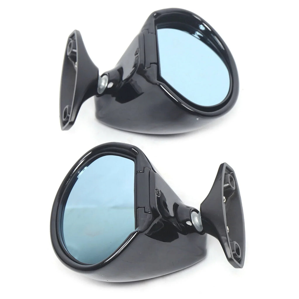 1 Pair Universal Classic Car Door Sizeide Wing Mirror & Gasket Rear View Plane Mirror