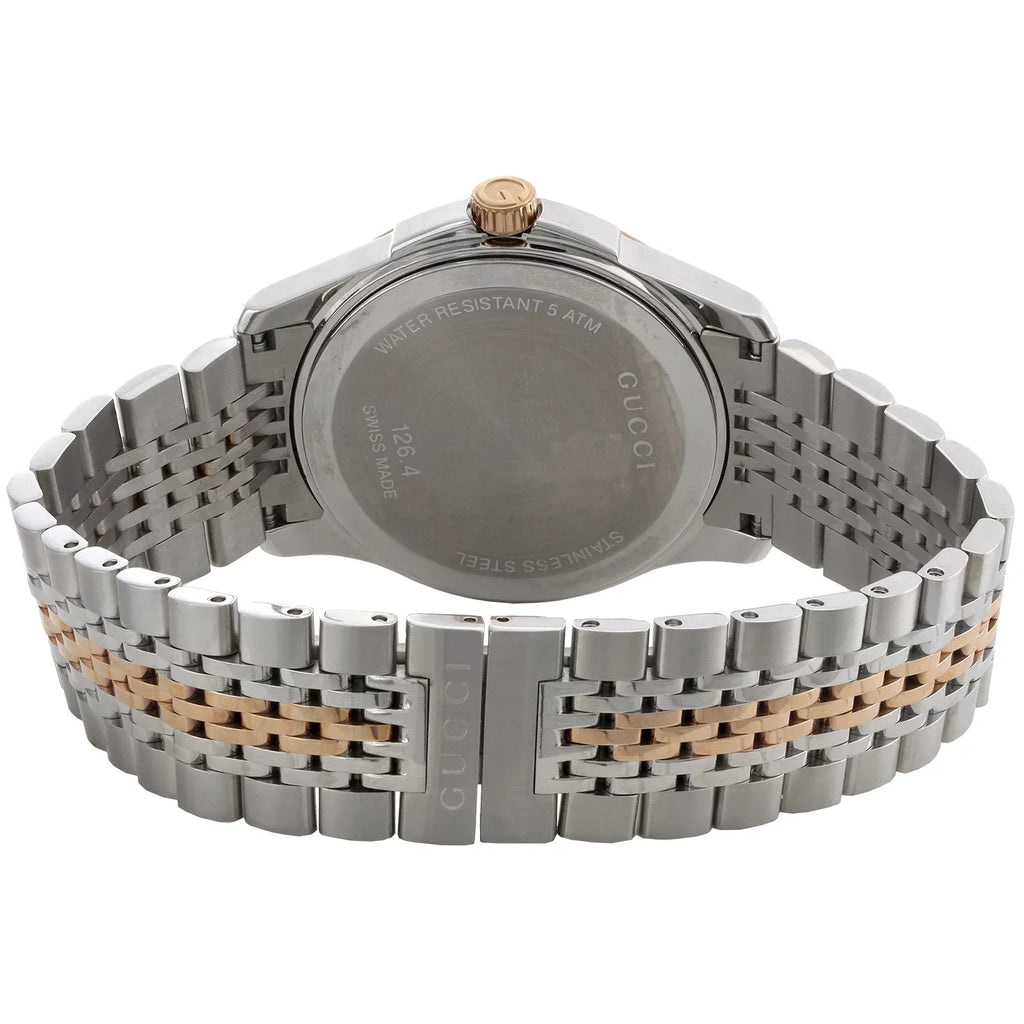 Gucci Ya126410 Diamond Watch G-Timeless 38mm Two Tone Rose / Size. Sizeteel PVD 2 CT.