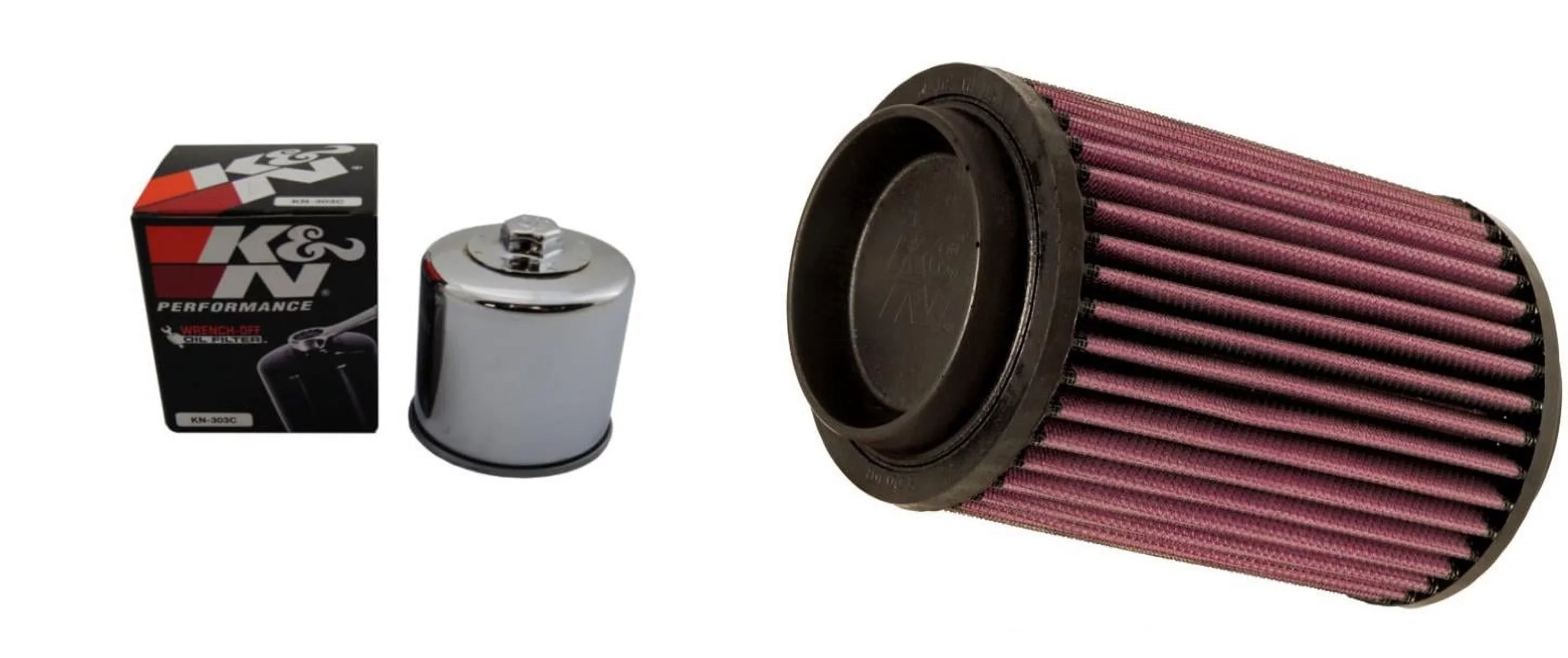 K&N Air and Oil Filter Chrome Kit for ATV/UTV POLARISize Sizeportsman 500 HO 2004-2005