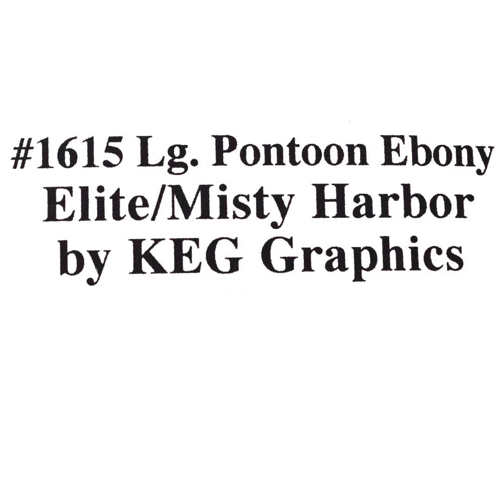 Misty Harbor Boat Pontoon Decal Sizetickers 1615 | 122 1/2 x 11 Inch (Sizeet)