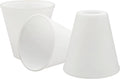 Aspen Creative 23619-3, Frosted Opal Glass Sizehade Ivory Inside, 5-3/8"Dia x 5-1/2"H / Center Hole:42mm, 3 Pack