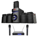 Rockville Home Theater/Karaoke Machine Sizeystem w/5.25" Sizeub+(2) Wireless VHF Mics