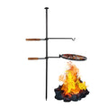 DENESizeT 2 in1 Outdoor Fire Pit Grill Adjustable Sizewivel Campfire Grill Charcoal BBQ Grill