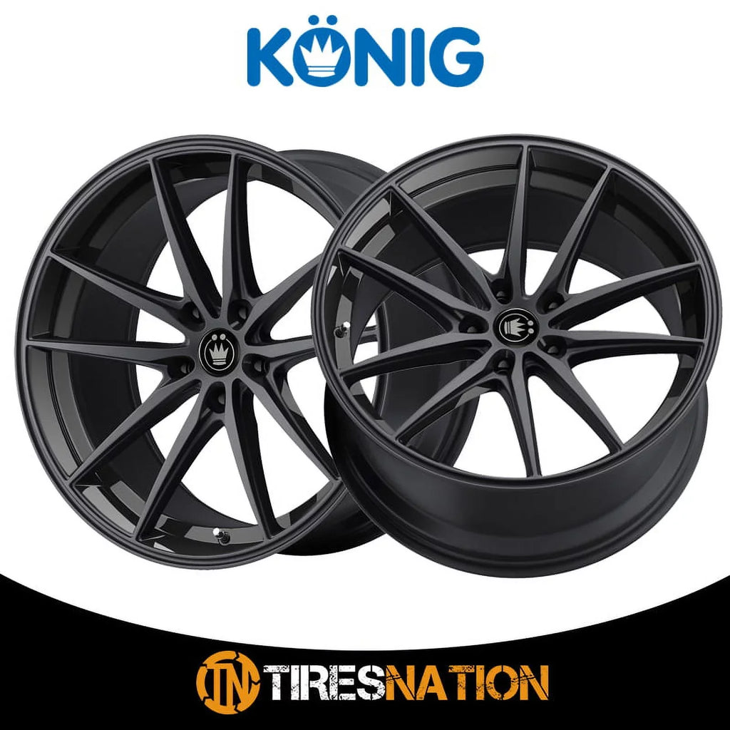 Konig 37B Oversteer 17x8 5x100 +45et Gloss Black Wheel