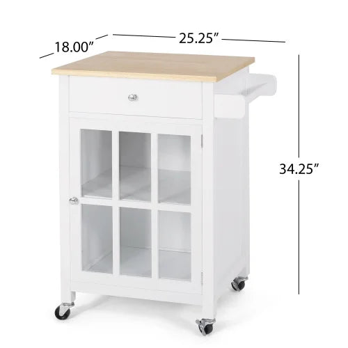 Kitchen cart, suitable for outdoor barbecue and mobile kitchen.