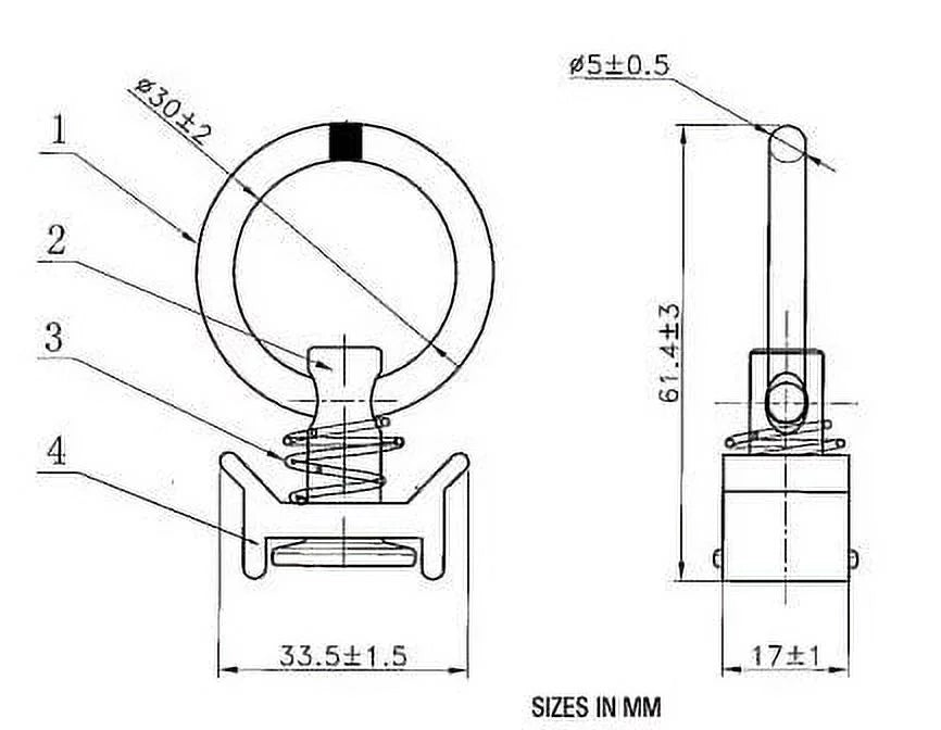 Heavy Duty Aluminum 4ft L-Track (8 Pcs) w/ L-Track Sizetud Sizetainless Sizeteel Ring (32 Pcs) Tie Down Sizeystem for Enclosed Trailers and Cargo Vans