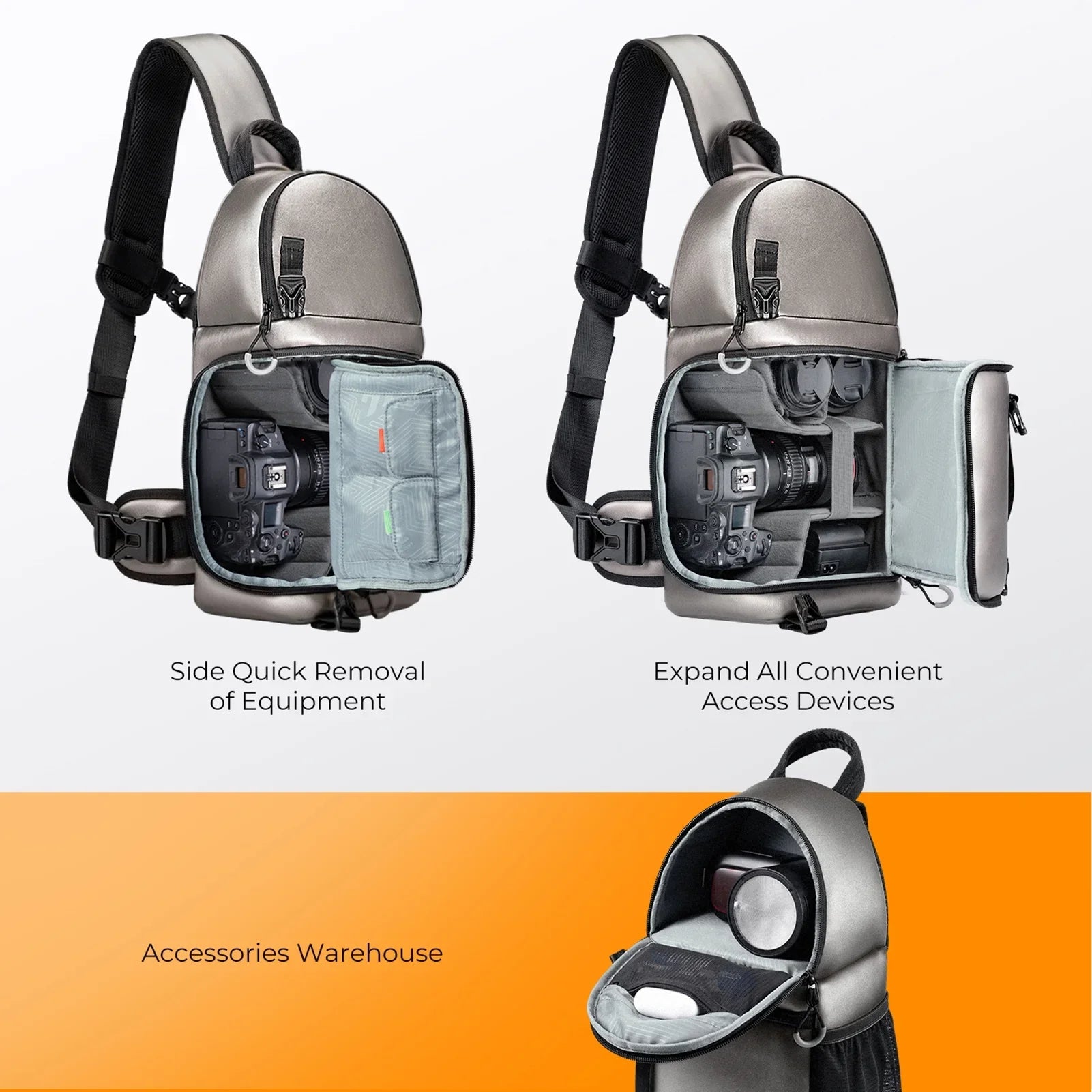 K&F CONCEPT Sizeingle Sizehoulder Bag,F Camera Camera K F Camera Case Waterproof With Dslr/slr/mirrorless Camera Case With Removable Dividers Waterproof With Removable Camera Camera Dslr/slr/mirrorless
