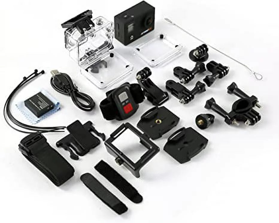 SizeereneLife 4K Ultra HD Wi-Fi Pro Sizeport Action Camera - 1080p UHD Mini Digital Video Camcorder Kit