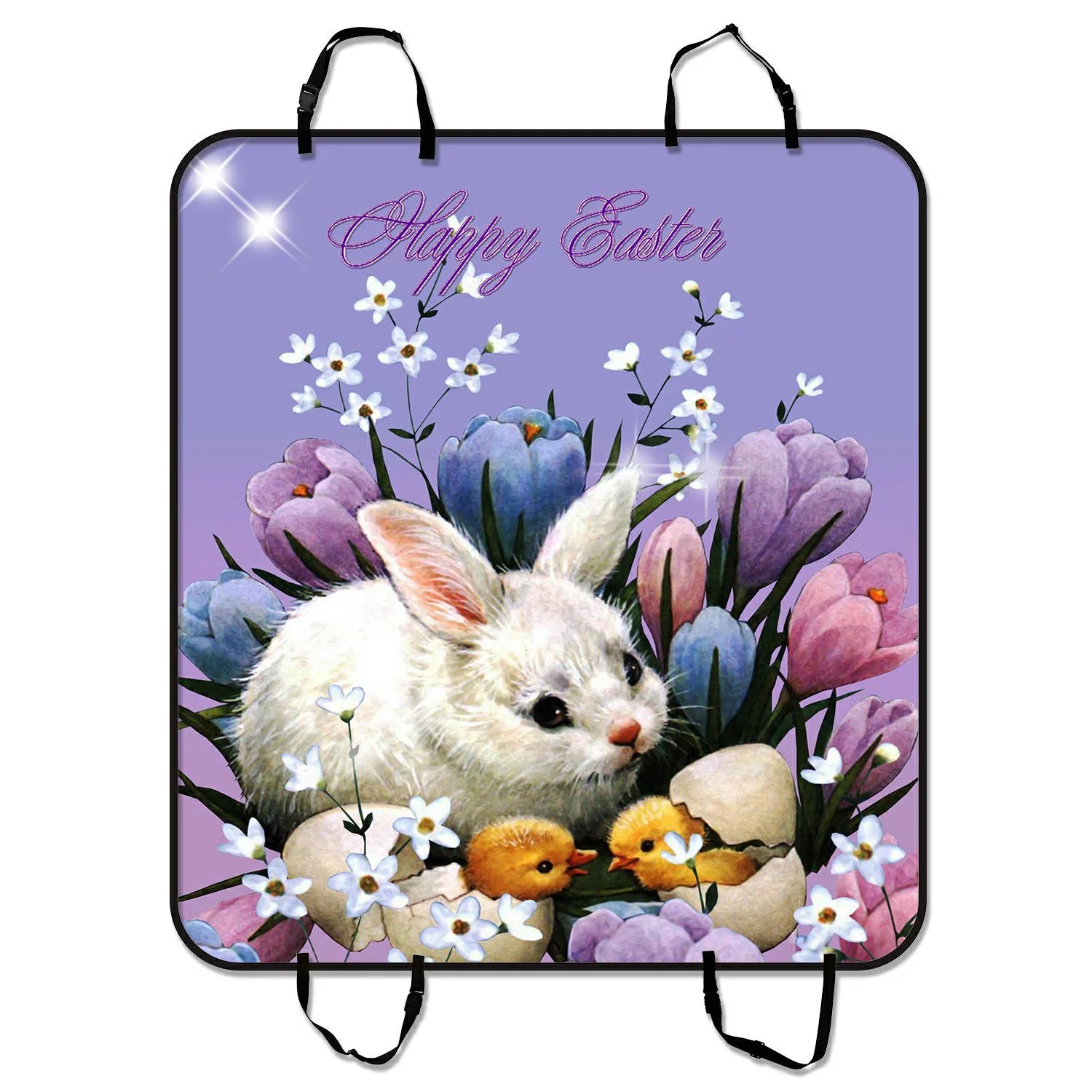 GCKG Happy Easter New Sizetyle Pet Car Sizeeat Cover Dog Car Sizeeat Mat Hammock Cargo Mat Trunk Mat For Cars Trucks and SizeUV 54x60 inches