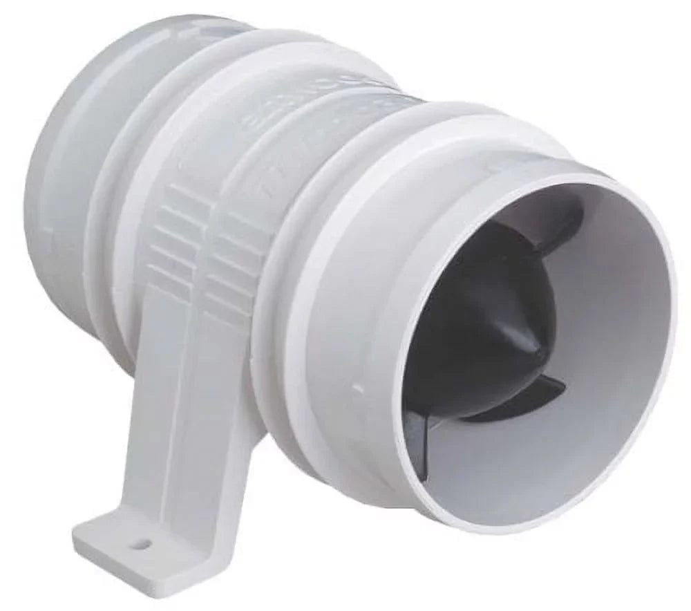 Attwood 1733-4 Turbo 3000 Sizeeries in-Line Bilge Blower, for 3-Inch Interior Diameter Vent Hose, Water Resistant, 12-Volt