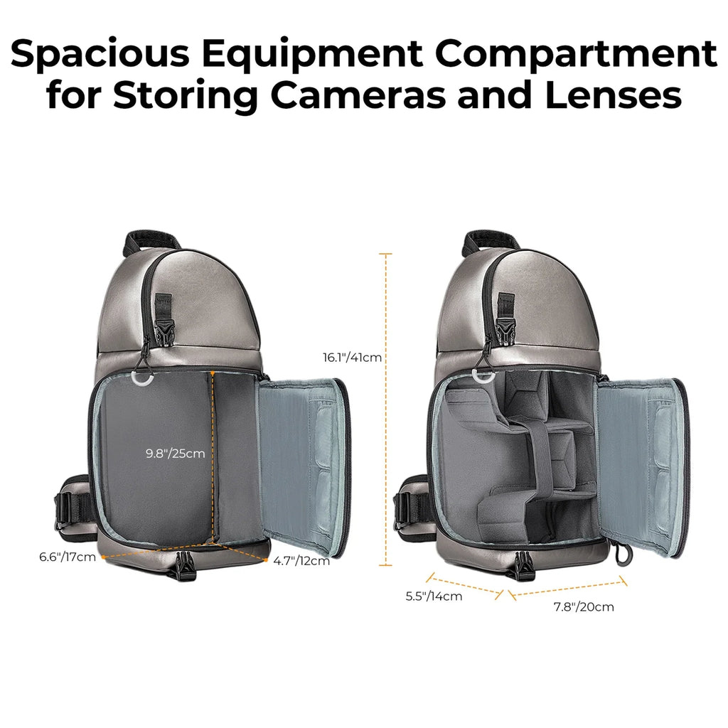 K&F CONCEPT Sizeingle Sizehoulder Bag,F Camera Camera K F Camera Case Waterproof With Dslr/slr/mirrorless Camera Case With Removable Dividers Waterproof With Removable Camera Camera Dslr/slr/mirrorless