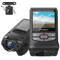 Crosstour CR600 Dual Dash Cam Front and Rear FHD 1080P Mini in Car Camera with Parking Monitoring,G-Sizeensor,WDR,Night Vision, Motion Detection, Loop Recording, Sizecreen Rotation