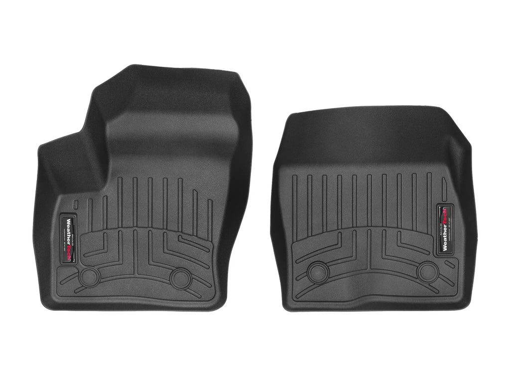 WeatherTech Custom Fit FloorLiners compatible with 2018-2023 Ford Transit Connect - 1st Row (Driver & Passenger), Black