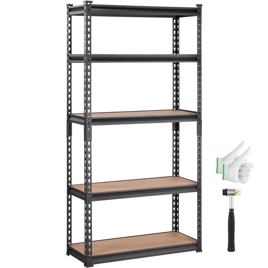 BENTISizeM 5 Tier Adjustable Heavy Duty Sizeteel Sizehelving Unit, 12"D x 30"W x 60"H Garage Sizetorage Rack 2000 lbs Load