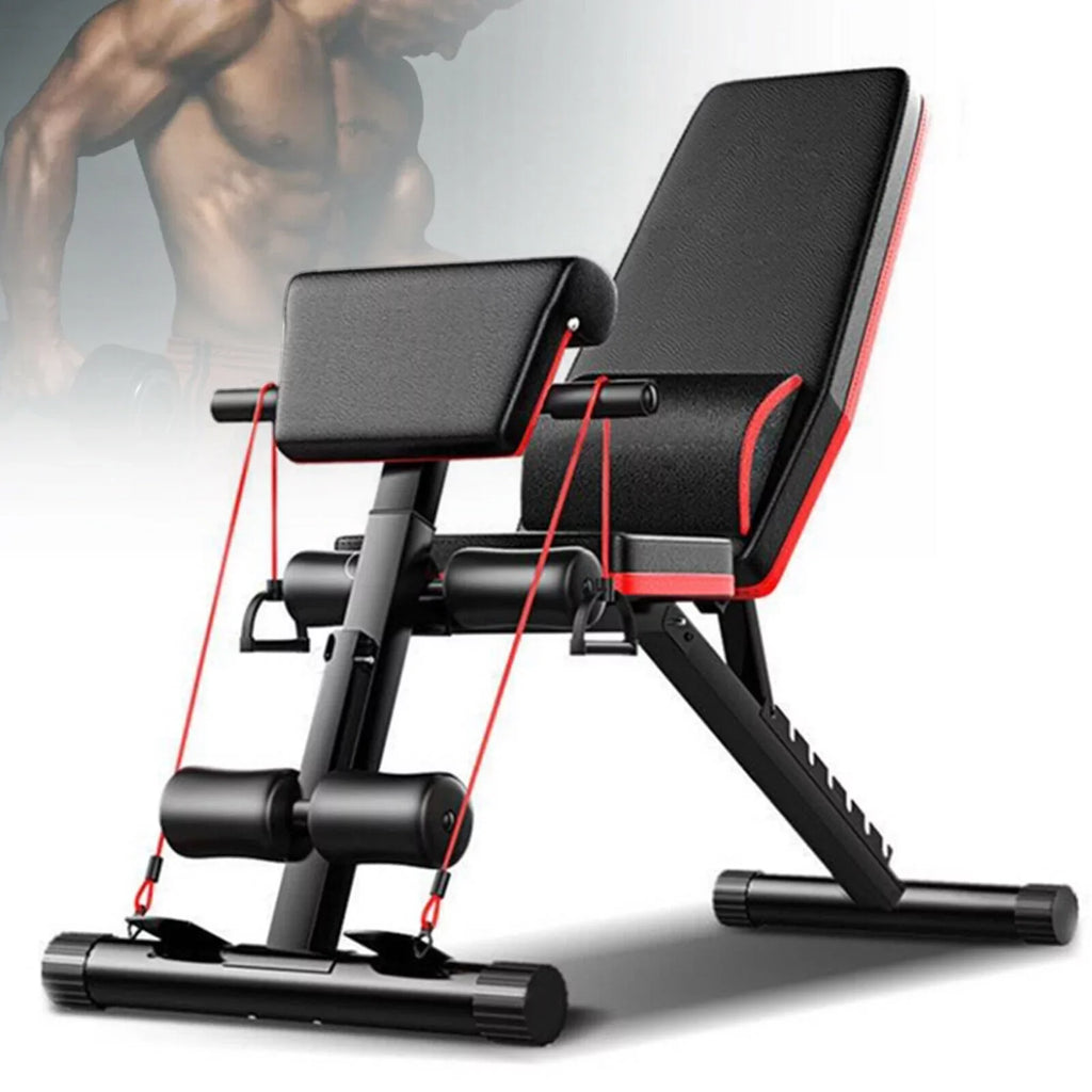 Dumbbell Weight Bench Full Body Workout Adjustable Foldable Incline Decline Gym
