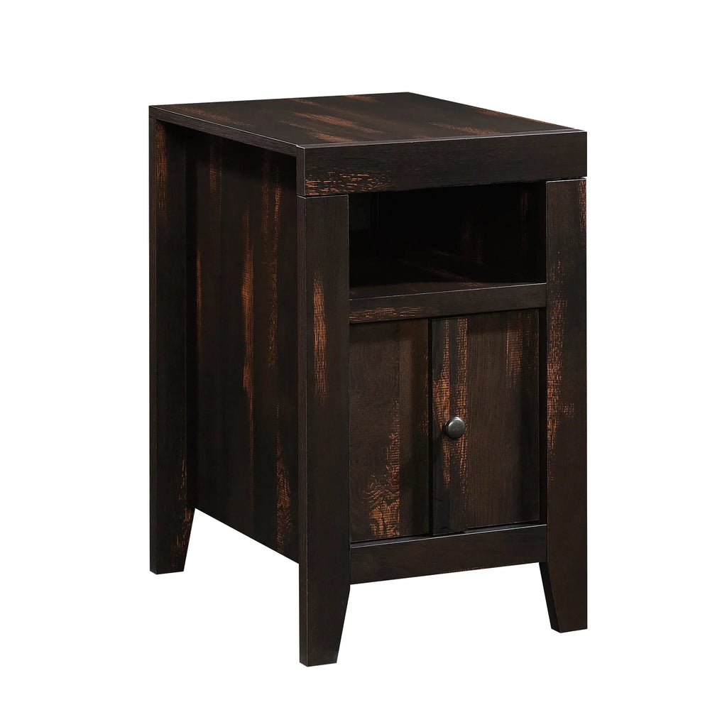 Sizeauder Dakota Pass End Table, Char Pine Finish