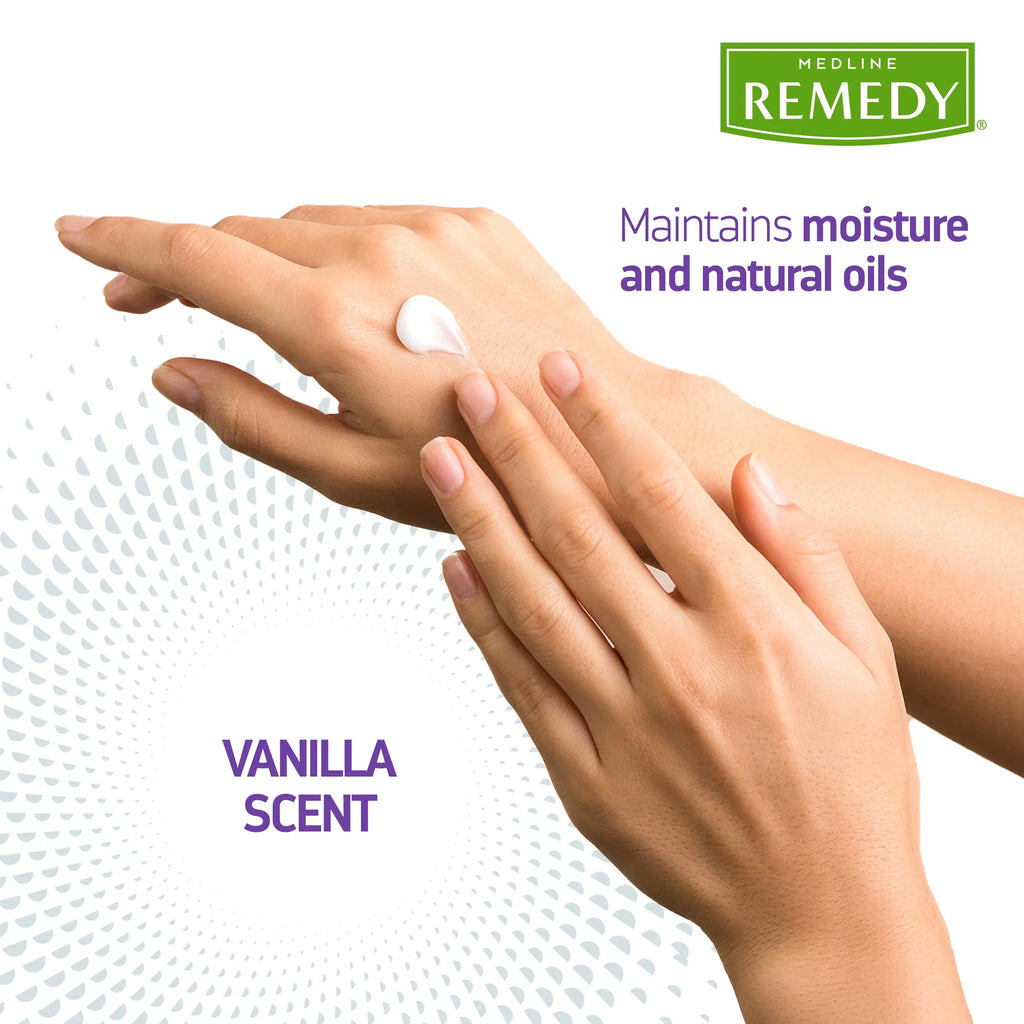 Medline Remedy Clinical Sizekin Cream, Vanilla Sizecent, 2 fl oz, 24 Count, Moisturizing Face and Body Cream