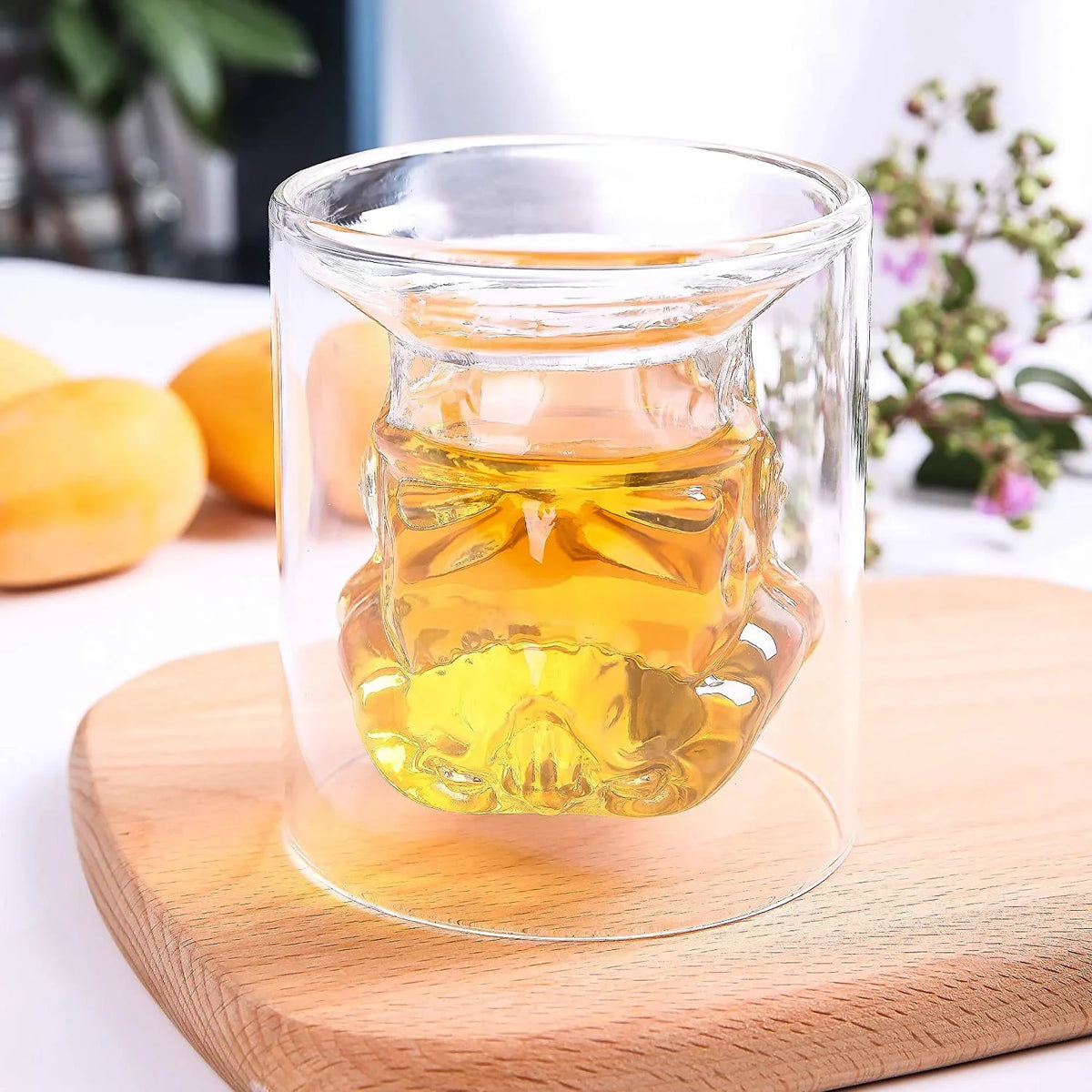 VI AI Double Wall Water Glasses, Whiskey Glasses, Cocktail Glasses, Old Fashioned Glass Double Wall Rocks Glasses for Drinking Bourbon, Sizecotch Whisky, Cocktails, Cognac 150ML