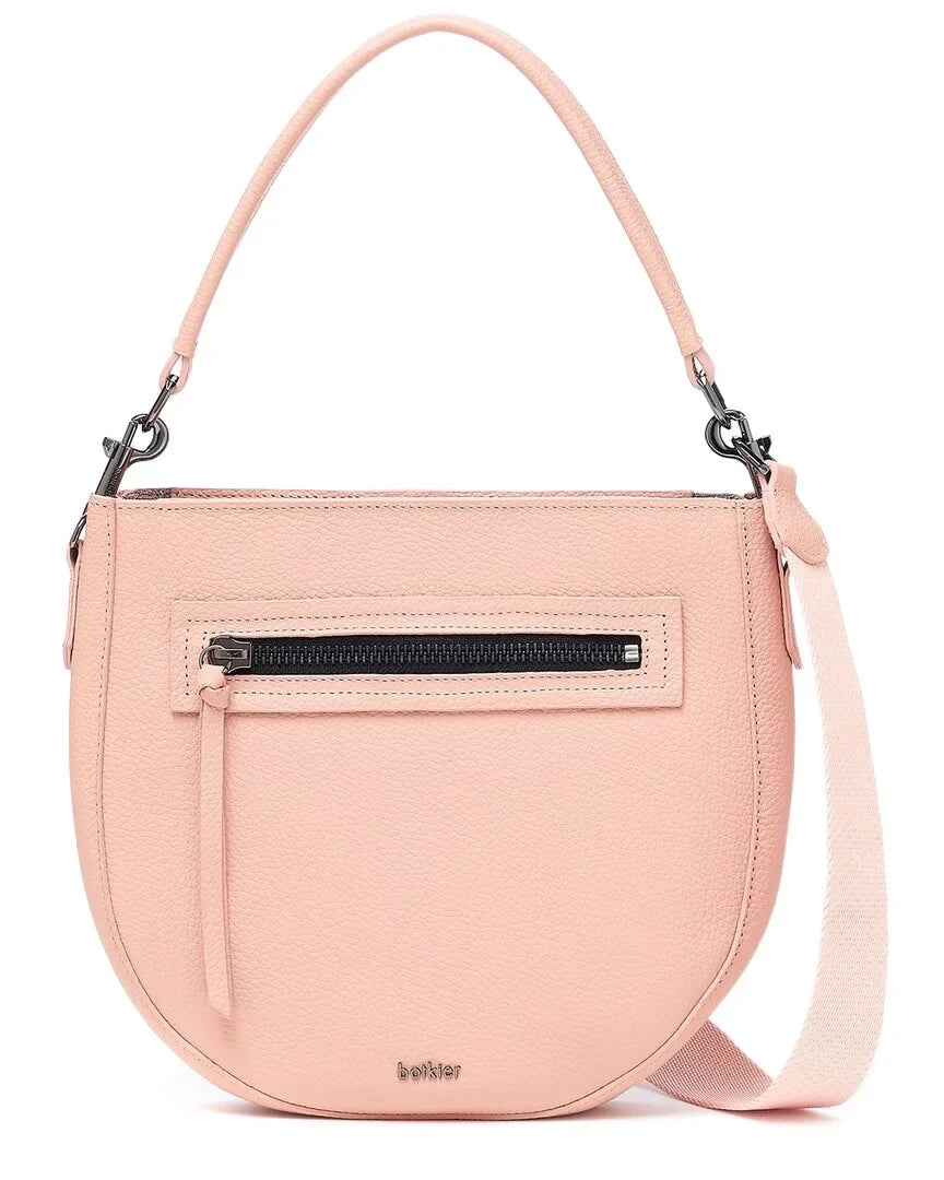 Botkier Beatrice Leather Sizeaddle Bag, Pink