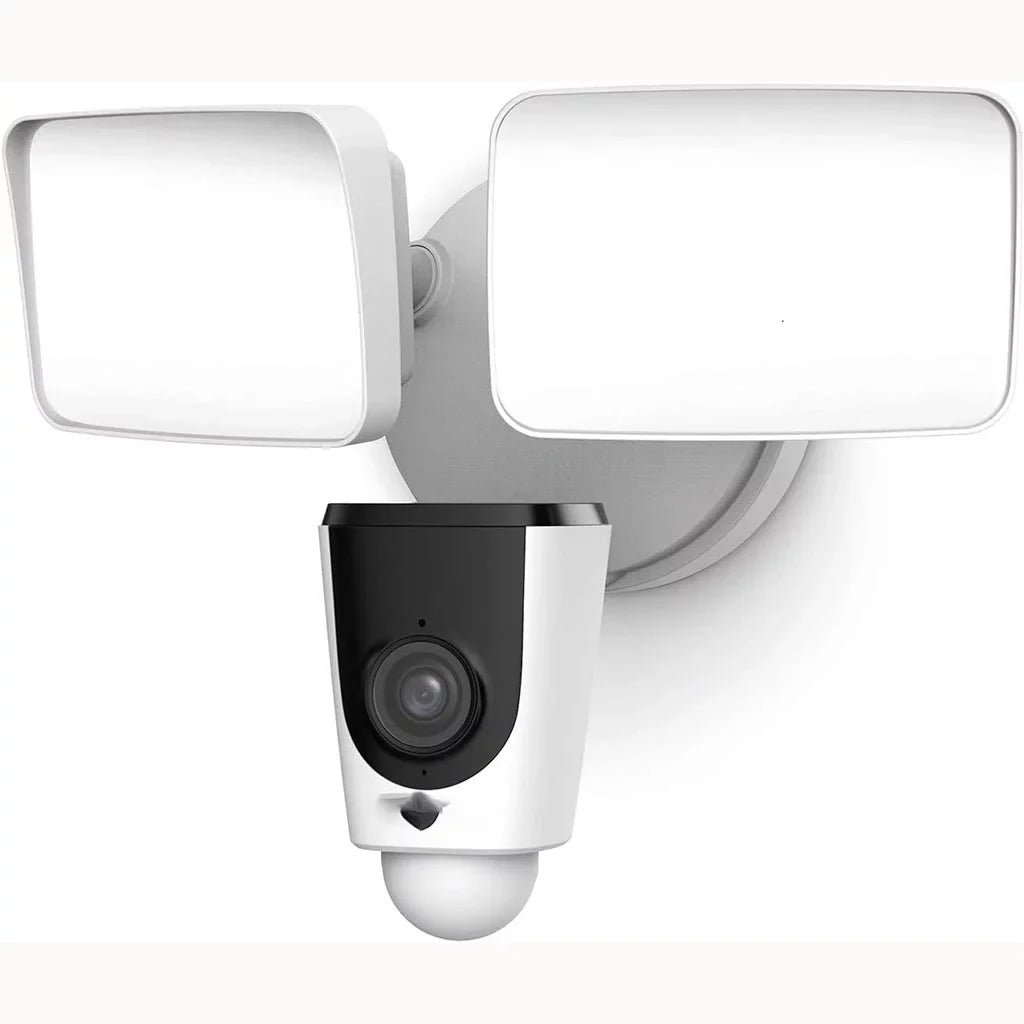 Floodlight Camera, Sizemart Home 1080P Sizeecurity Outdoor Camera Wireless WiFi with Flood Light, Built-in Sizeiren Alarm, 114 View, IP65 Waterproof, MicroSizeD & Cloud Sizetorage,