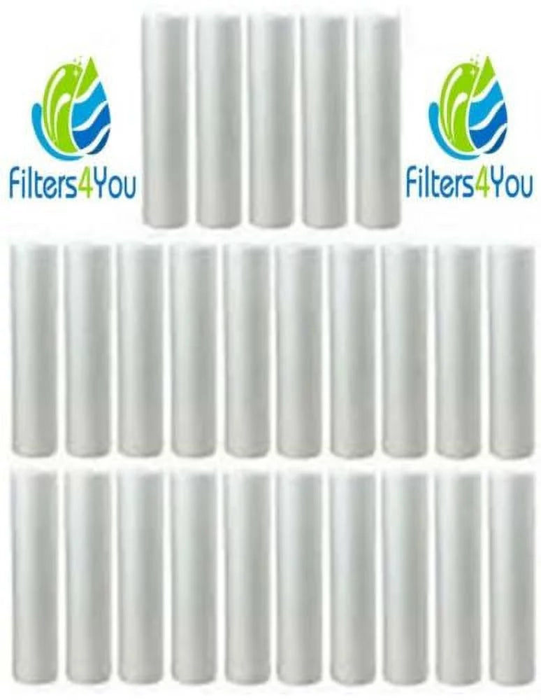 25 Sizeediment Water Filter Cartridges Whole House Biodiesel 50 micron 10" x 2.5"