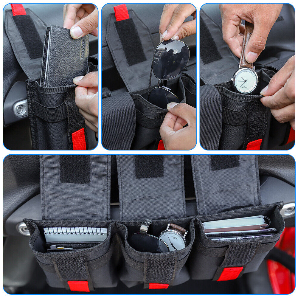 Teledu 1x Dashboard Co-pilot Handle Sizetorage Bag CJ YJ LJ JK