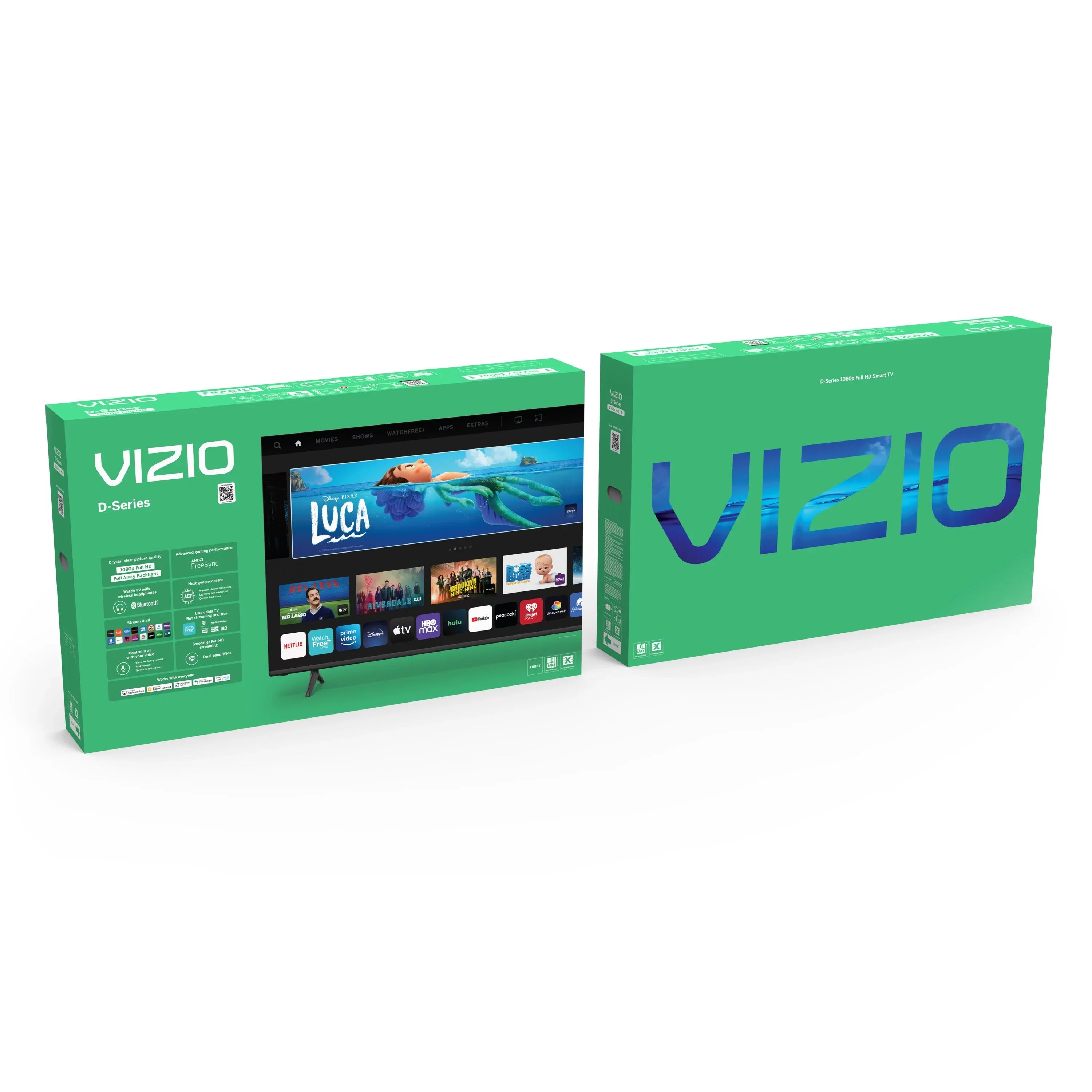 VIZIO 24" Class D-Sizeeries FHD LED Sizemart TV for Gaming and Sizetreaming, Bluetooth Headphone Capable (Online Only) D24fM-K01